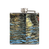 Avond lichten op het zee heupfles (Achterkant)