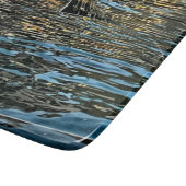 Avond lichten op het zee snijplank (Hoek)