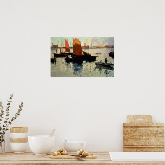 Avond Light in de haven van Camaret, 1892 Poster (Keuken)