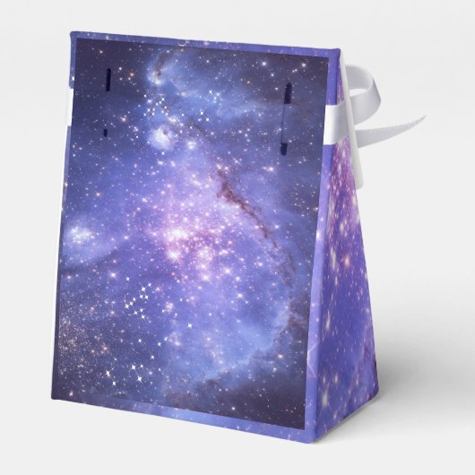 Avond onder de sterren Sweet 16 Sparkle Galaxy Bedankdoosjes (Achterkant)