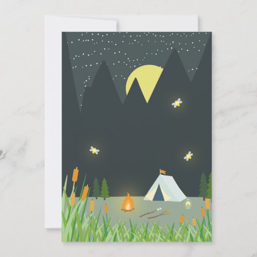 Avond onder de sterren Verjaardag Kaart (Achterkant)