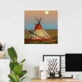 “Avond op de Blackfeet-reservaat” door Maynard Poster (Thuiskantoor)