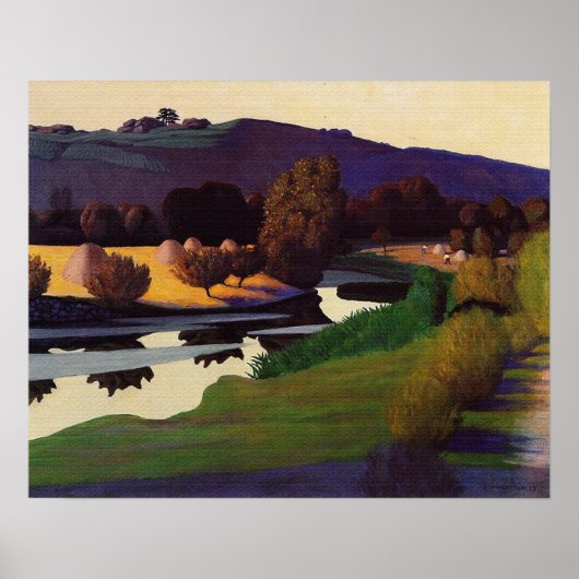 Avond op de Loire - Felix Vallotton Poster (Voorkant)