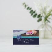 Avond op de strandtafel plaatskaartje (Staand voorkant)