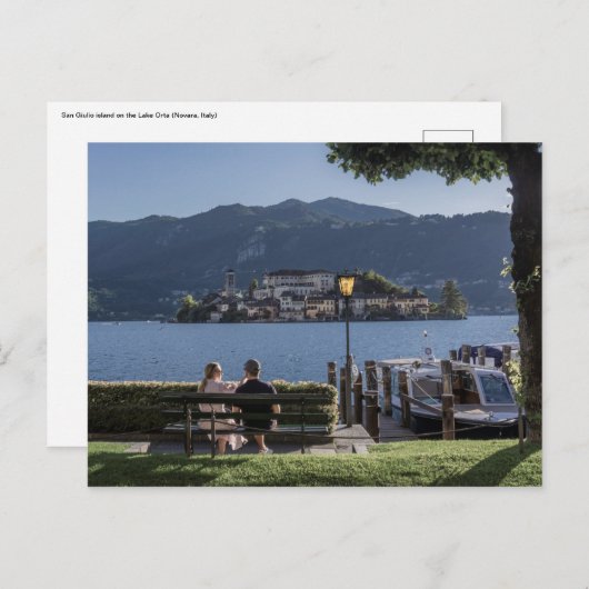 Avond op het meer briefkaart (Voorkant / Achterkant)