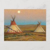 Avond op het reservaat van Blackfoot door Dixon Briefkaart (Voorkant)