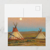 Avond op het reservaat van Blackfoot door Dixon Briefkaart (Voorkant / Achterkant)