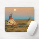 Avond op het reservaat van Blackfoot door Dixon Muismat (Met muis)