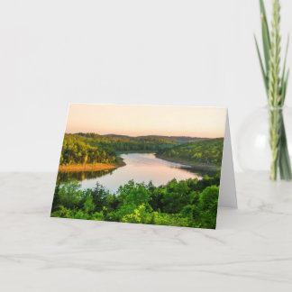 Avond op het schokmeer kaart