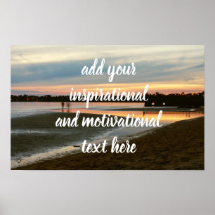 Avond op het strand poster