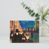 Avond op Karl Johan Street (1892) Briefkaart (Staand voorkant)