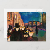 Avond op Karl Johan Street (1892) Briefkaart (Voorkant / Achterkant)