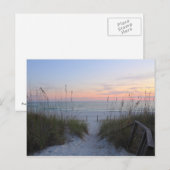 Avond op Panama City Beach, Florida Briefkaart (Voorkant / Achterkant)