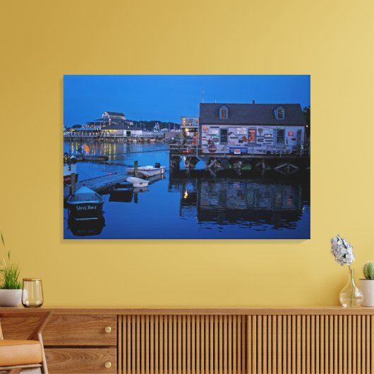 Avond op schaal canvas afdruk (Insitu (Woonkamer))