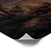 Avond, Owens Lake California, door Albert Bierstad Poster (Hoek)