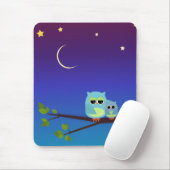 Avond Owls - mousepad Muismat (Met muis)