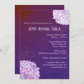 Avond Paarse hortensia's Jaarlijks Gala Kaart (Voorkant / Achterkant)