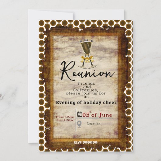 Avond Partij Kaart (Voorkant)