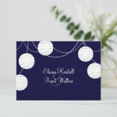 Avond Party Lantern RSVP (marine) (Staand voorkant)