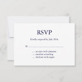 Avond Party Lantern RSVP (marine) Kaartje (Achterkant)