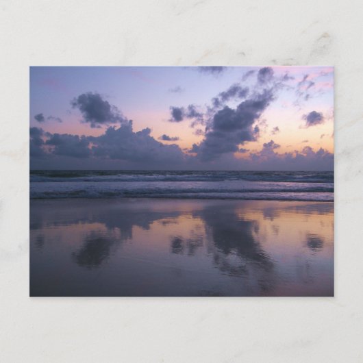 Avond reflectie op het strand van Karon Briefkaart (Voorkant)