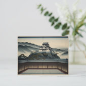 Avond Sakura: Kiyamachi Briefkaart (Staand voorkant)