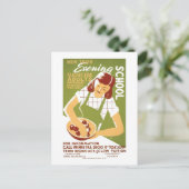 Avond School: Klassen voor volwassenen Briefkaart (Staand voorkant)