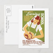 Avond School: Klassen voor volwassenen Briefkaart (Voorkant / Achterkant)