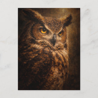 Avond Sentinel | Uil Kunst | Postkaart