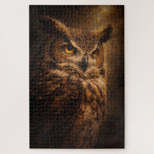 Avond Sentinel Uil Kunst Puzzel