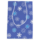 Avond Snowflake Medium Gift Bag Medium Cadeauzakje (Achterkant)