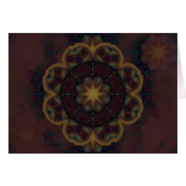 Avond Sun Flower Card - Gepersonaliseerd (Voorkant Horizontaal)