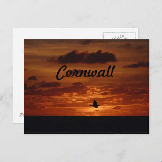 Avond Sunset Briefkaart (Voorkant / Achterkant)