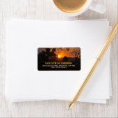 Avond Sunset Scene, Rustic Wedding Etiket (Insitu)