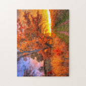 Avond Sunset Wisconsin. Legpuzzel (Verticaal)