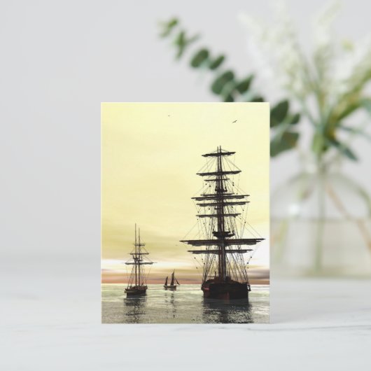 "Avond te Anchor" Briefkaart (Staand voorkant)