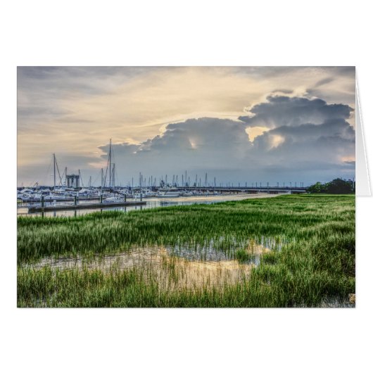 Avond te Charleston Harbour (Voorkant Horizontaal)