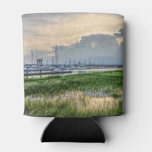 Avond te Charleston Harbour Blikjeskoeler (Achterkant)