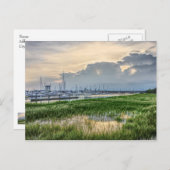 Avond te Charleston Harbour Briefkaart (Voorkant / Achterkant)