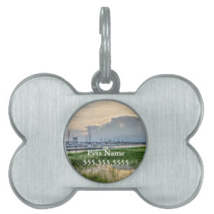 Avond te Charleston Harbour Huisdieren Naamplaatje