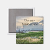 Avond te Charleston Harbour Magneet (Voorkant / Achterkant)