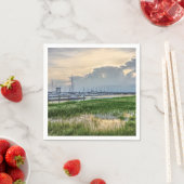 Avond te Charleston Harbour Servet (Insitu)