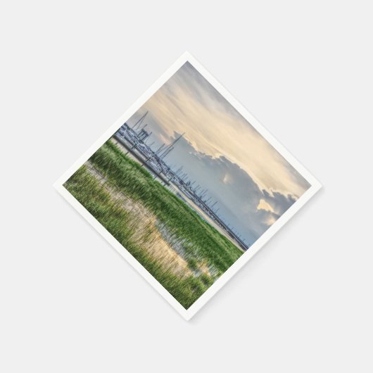 Avond te Charleston Harbour Servet (Hoek)