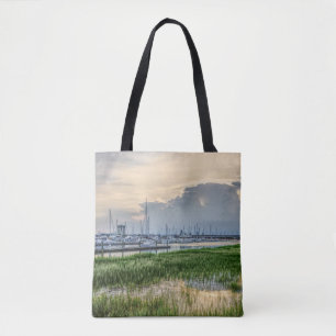 Avond te Charleston Harbour Tote Bag