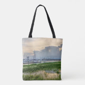 Avond te Charleston Harbour Tote Bag (Achterkant)