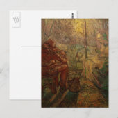 Avond - The Watch by Vincent van Gogh Briefkaart (Voorkant / Achterkant)