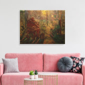 Avond - The Watch by Vincent van Gogh Canvas Afdruk (Insitu (Woonkamer))