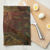 Avond - The Watch by Vincent van Gogh Theedoek (Quarter Fold)