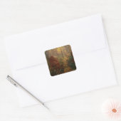 Avond - The Watch by Vincent van Gogh Vierkante Sticker (Envelop)