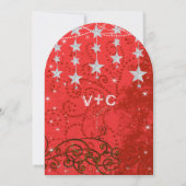 Avond-trouwbord onder de sterren kaart (Achterkant)